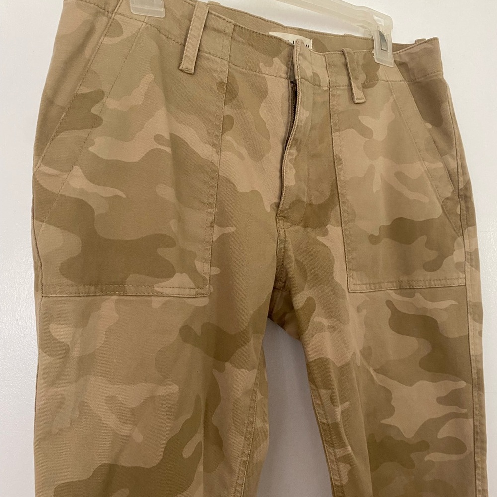 Nili Lotan Tan Camouflage Cargo Pants